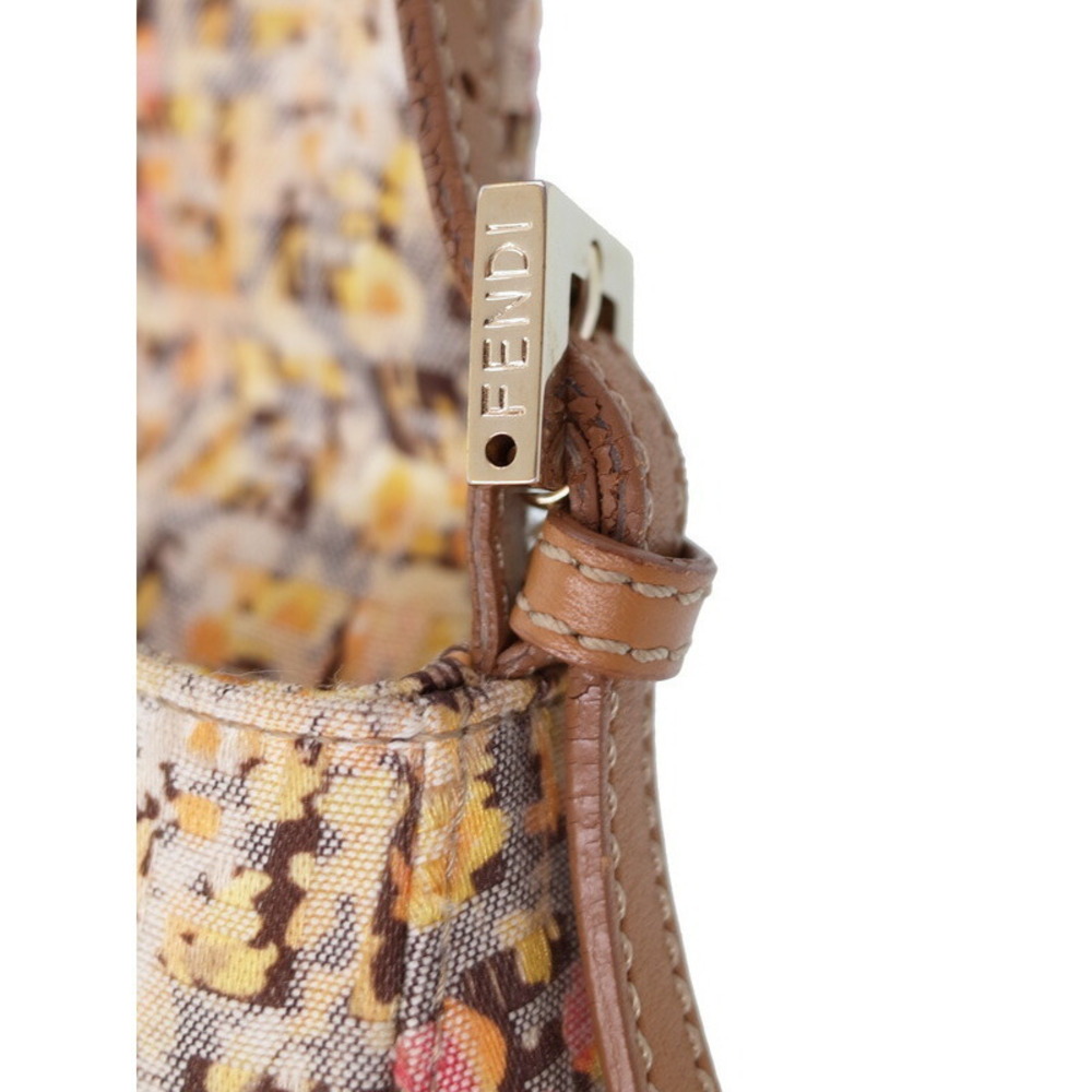 FENDI Flower Zucchino Mamma Bucket Semi Shoulder Bag - Picture 4 of 9